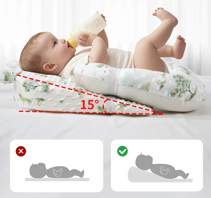 Anti-Roll Baby Pillow - Cuscino per Neonati, Protezione per la