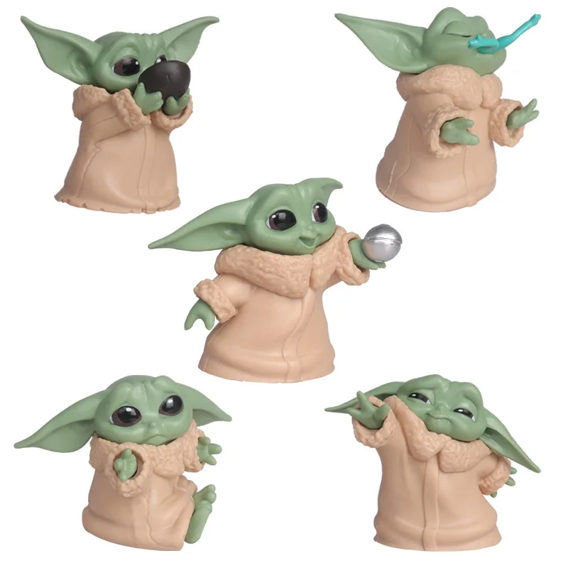 Baby Yoda Products - Bandai Set di 5 Giocattoli Star